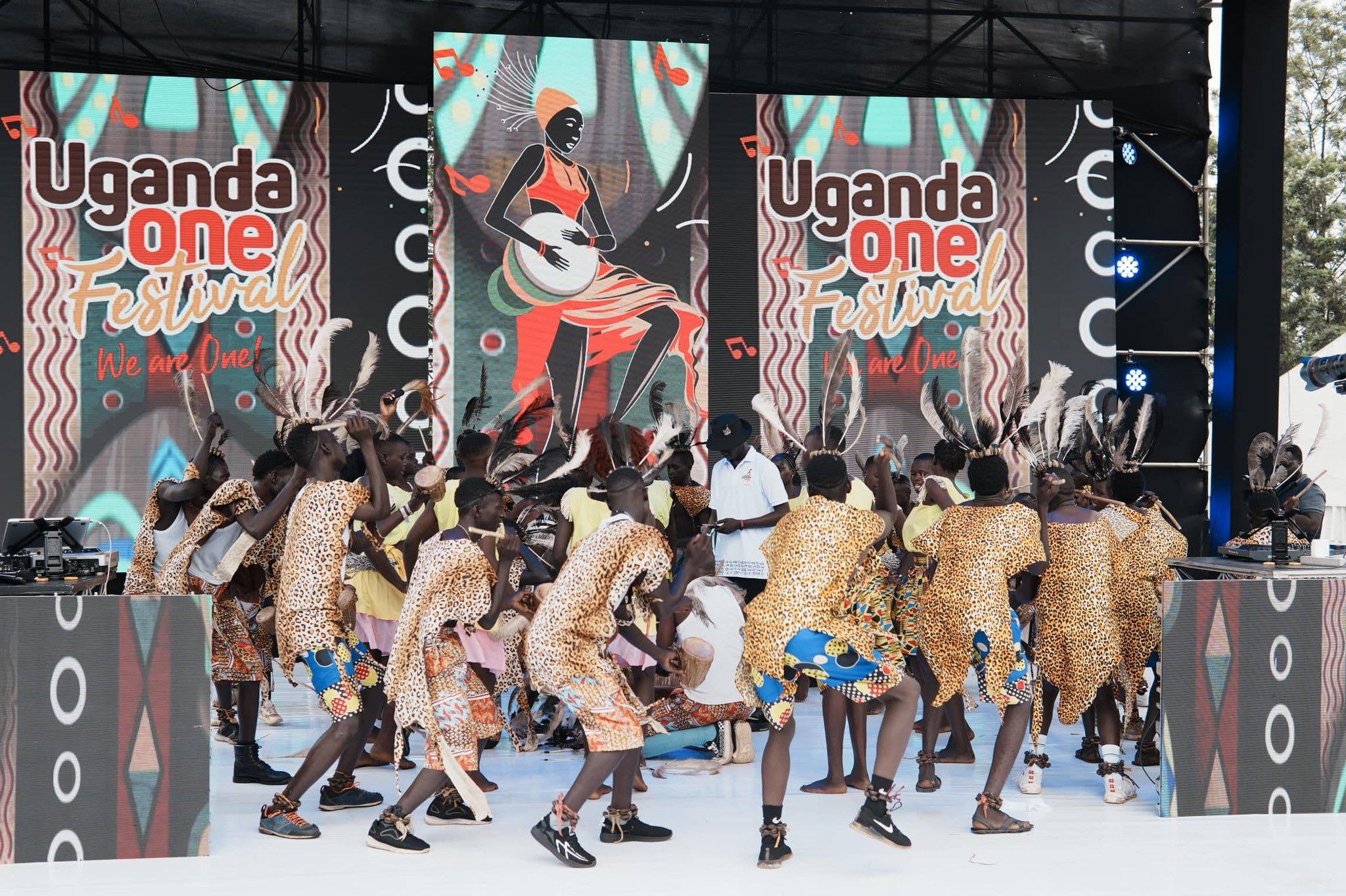 Cultural dance performance in Northern Uganda